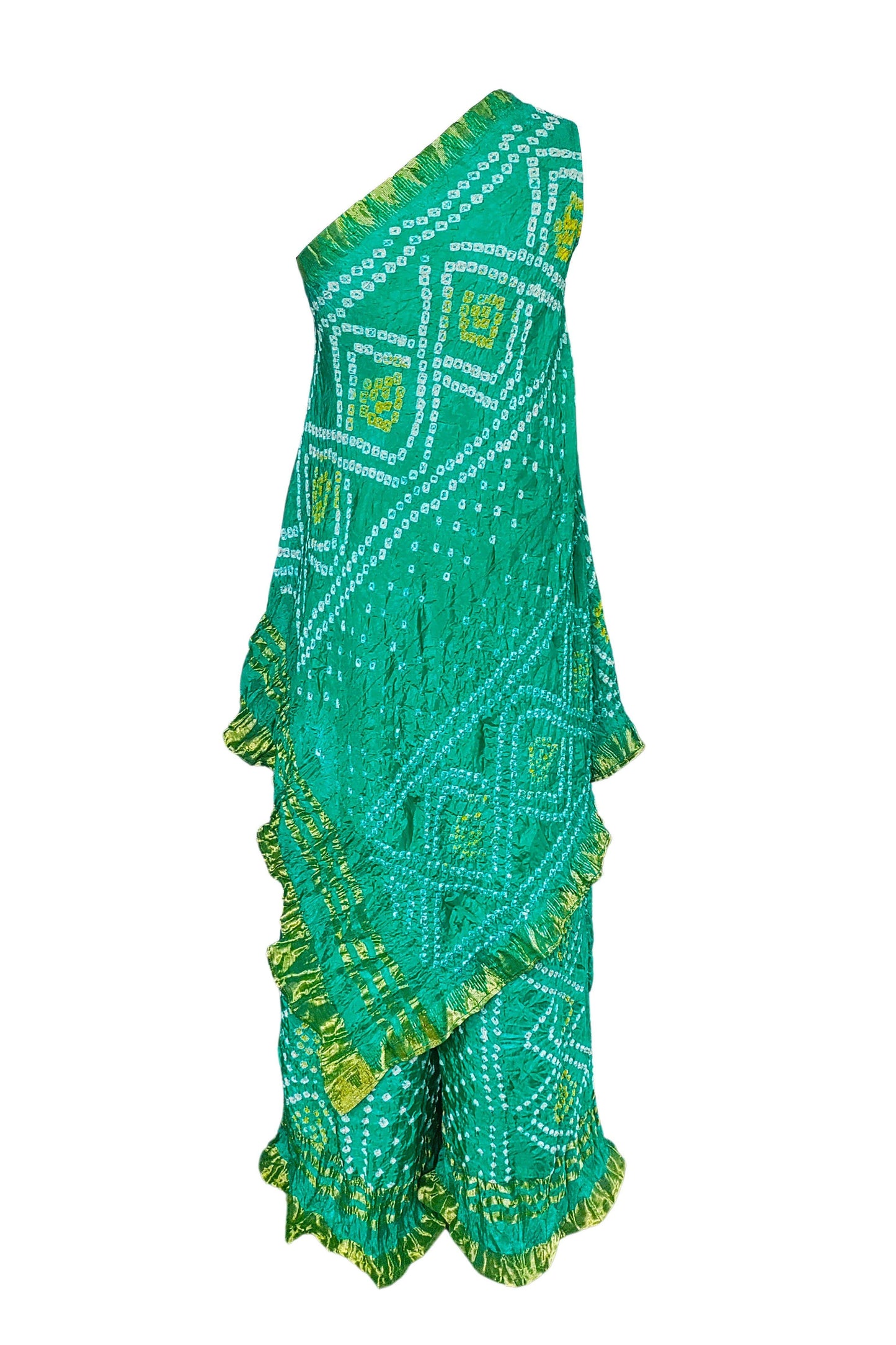 GREEN BANDHANI PANTS - dash and dot