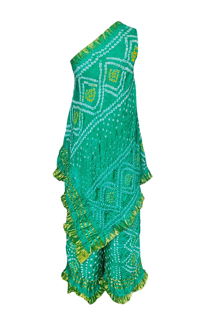 GREEN BANDHANI PANTS - dash and dot dash and dot
