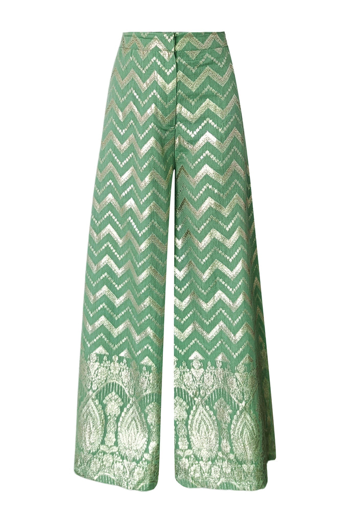 CHANDERI BROCADE PANT - dash and dot dash and dot