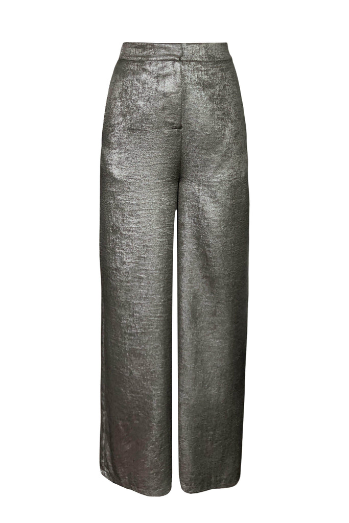 LAMÉ STRAIGHT PANT - dash and dot dash and dot