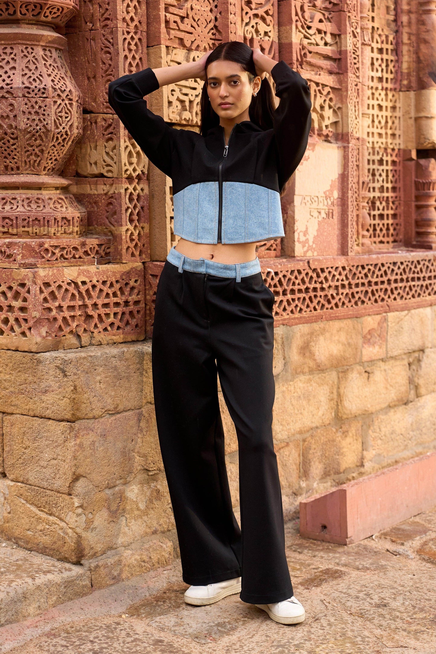 DENIM WAIST JOGGER - dash and dot