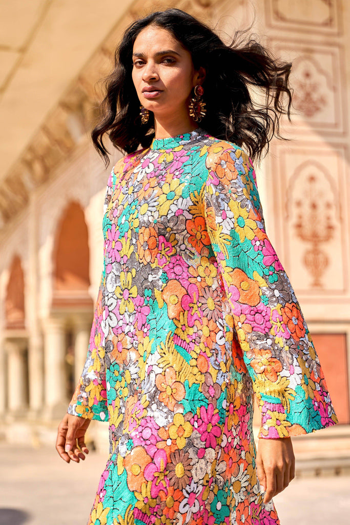 SEQUIN FLORAL MINI - dash and dot dash and dot