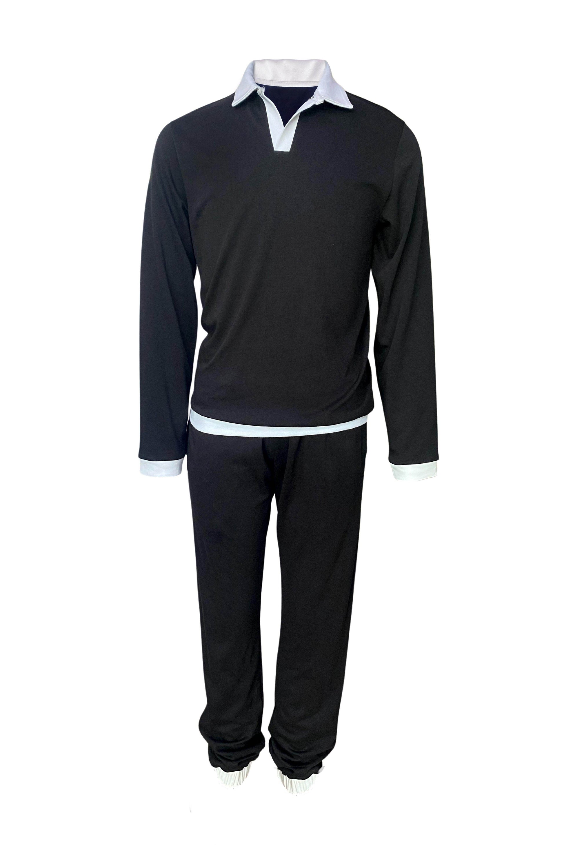 BLACK WHITE JOGGER - dash and dot