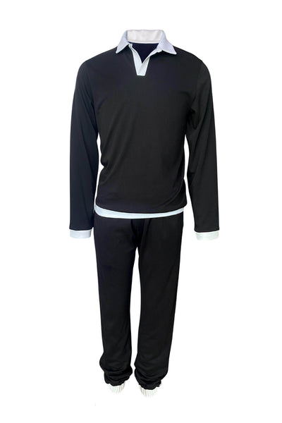 BLACK WHITE JOGGER - dash and dot