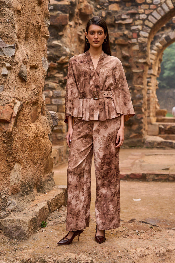 JACQUARD STRAIGHT PANT - dash and dot dash and dot