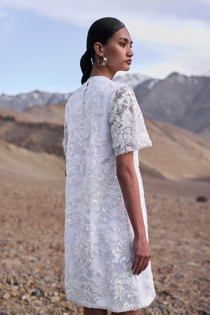 SEQUIN AND BEAD EMBROIDERED MINI - dash and dot dash and dot