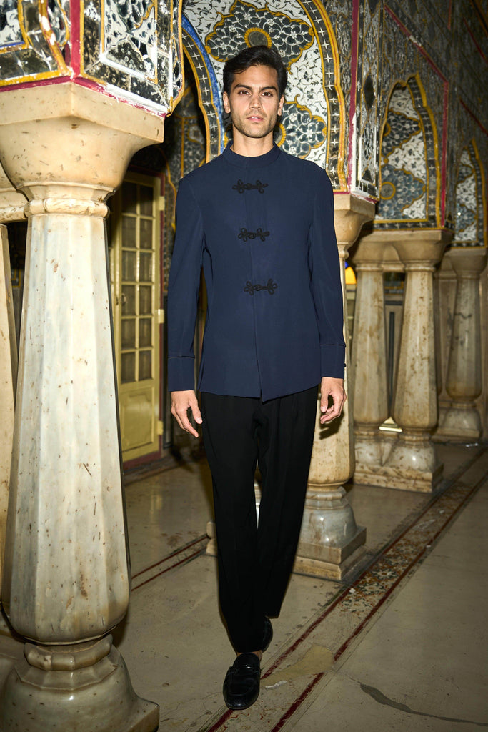 CONTRAST KNOT BUTTON SUIT - dash and dot dash and dot