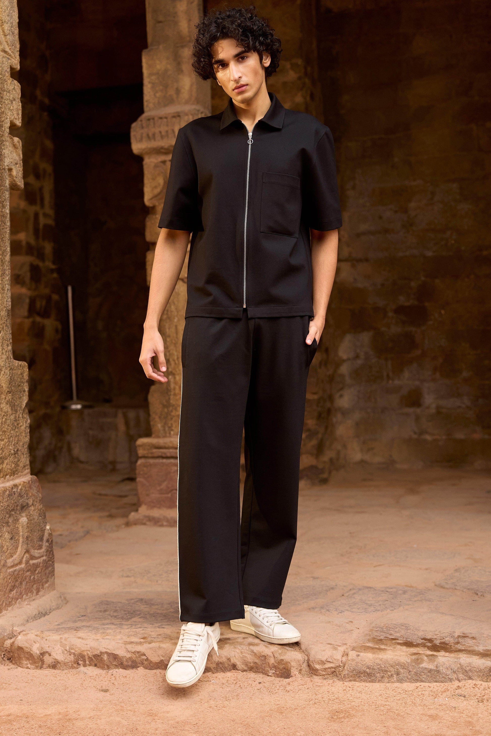 KNIT HALF SLEEVE SHIRT - dash and dot