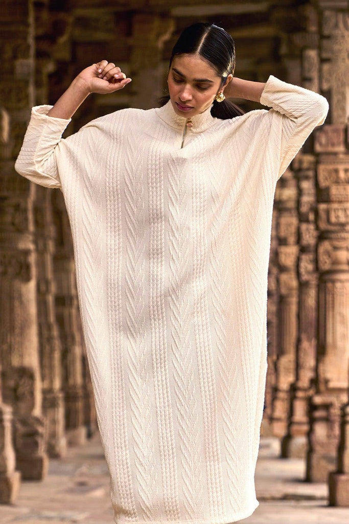 IVORY KNIT MIDI - dash and dot dash and dot