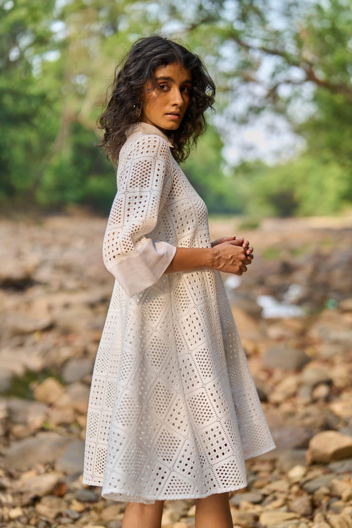 A-LINE LACE DRESS - dash and dot