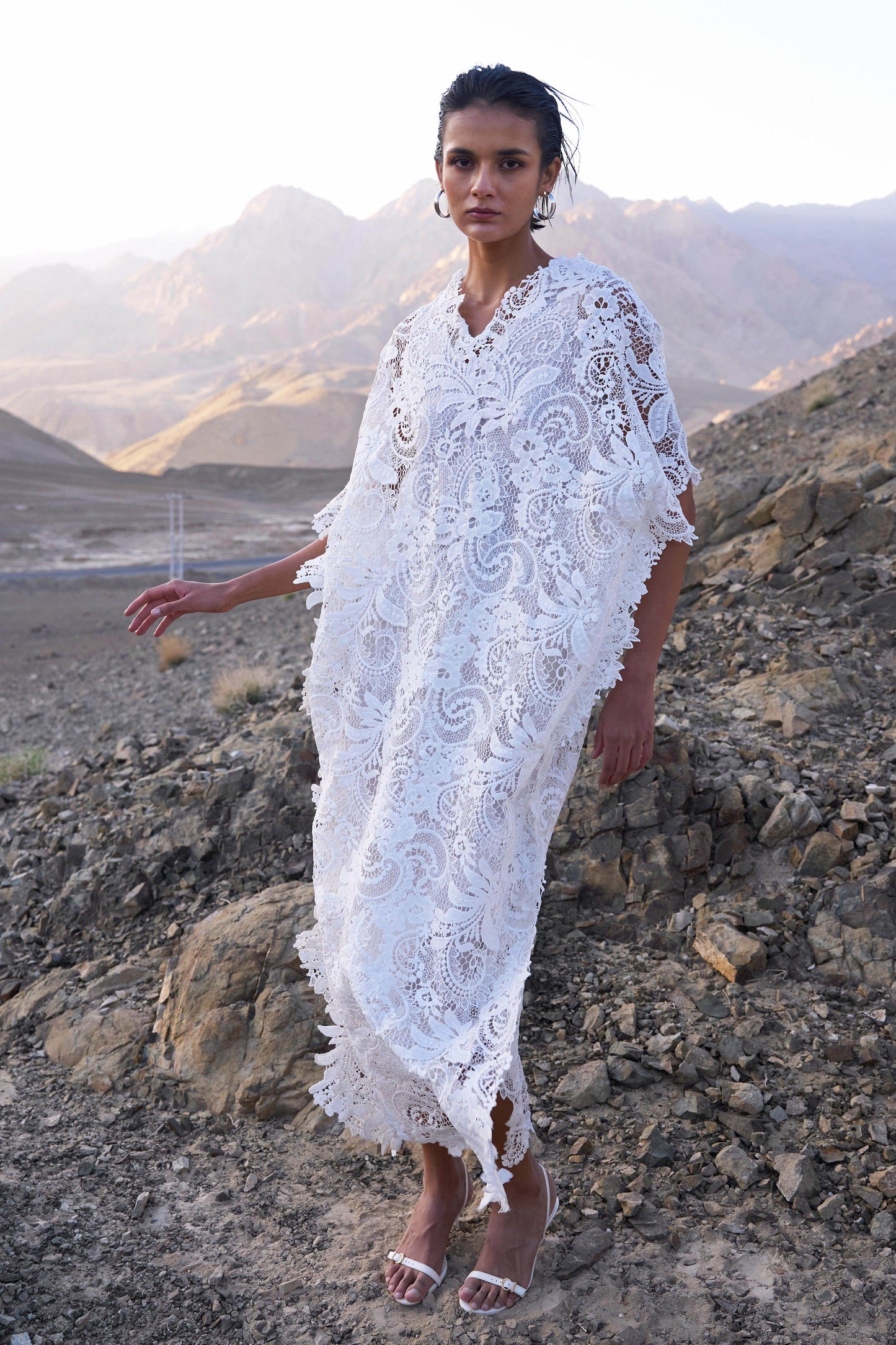 LACE KAFTAN DRESS - dash and dot