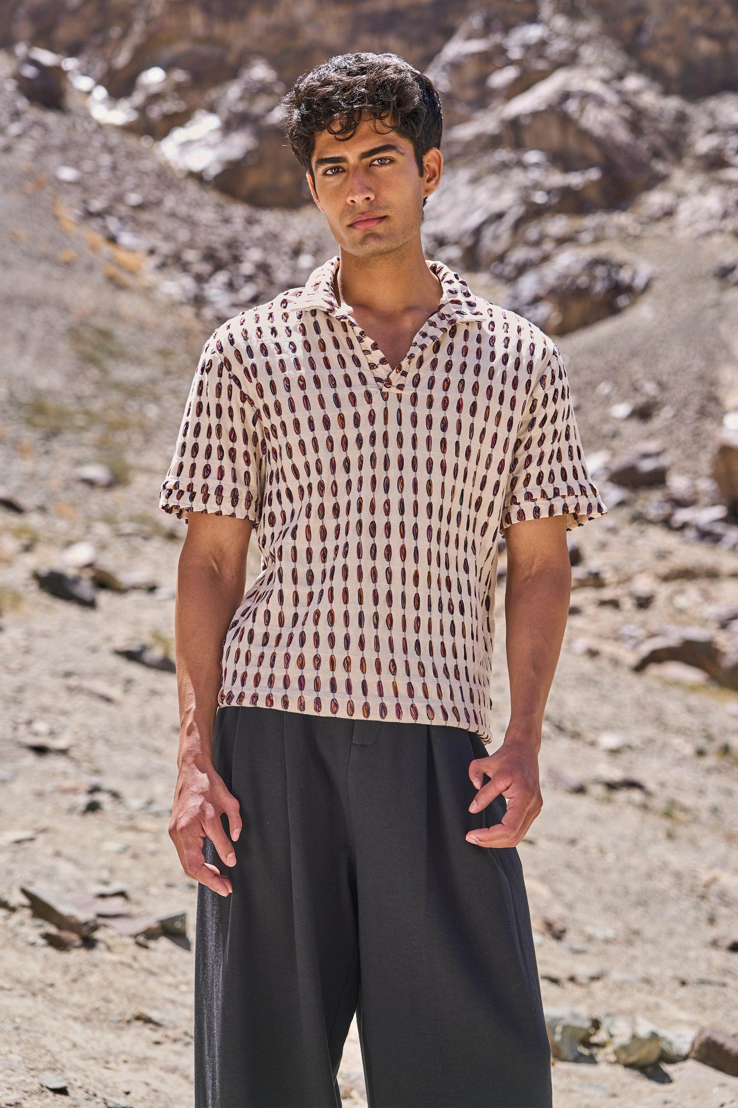 JACQUARD POLO - dash and dot