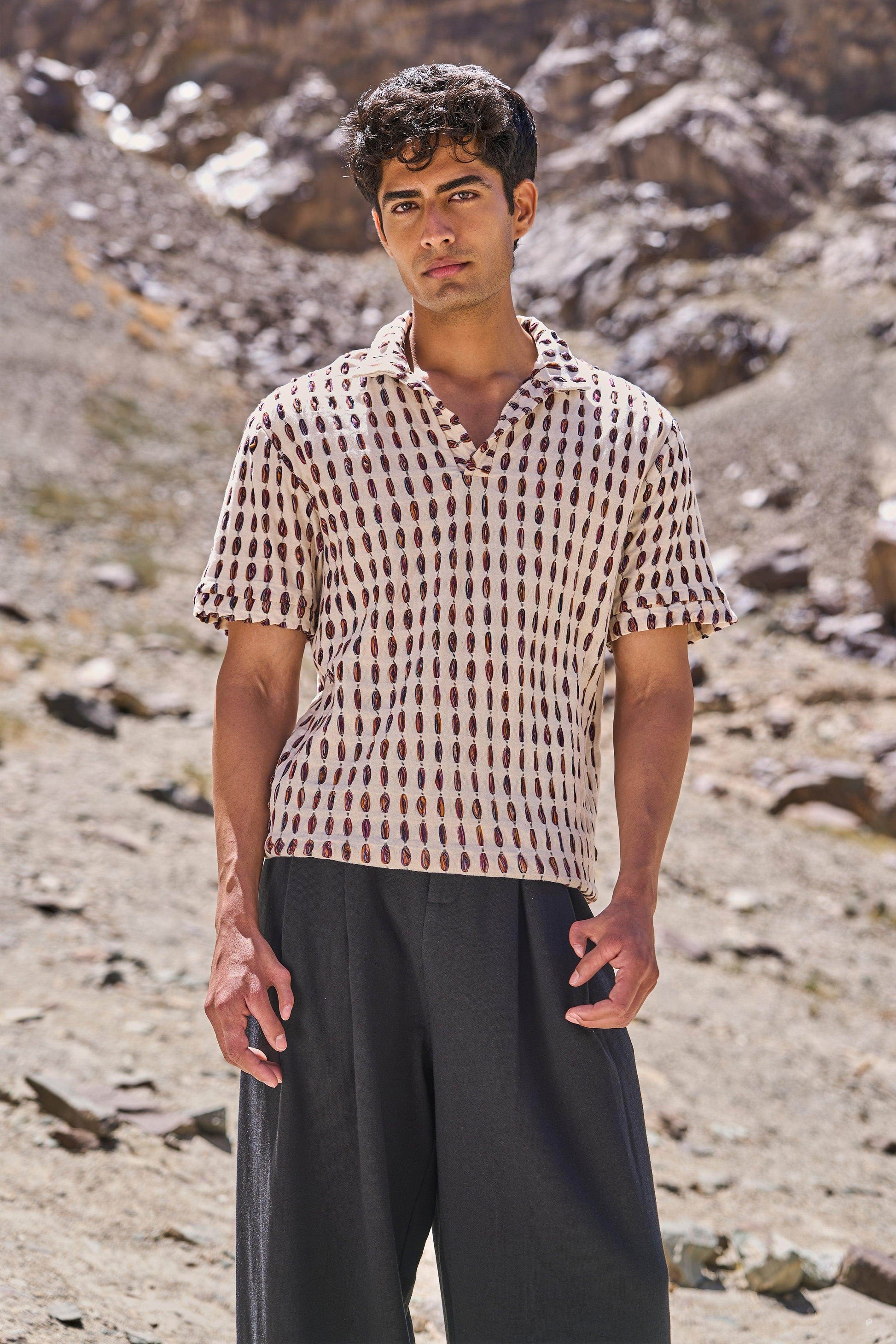 JACQUARD POLO - dash and dot