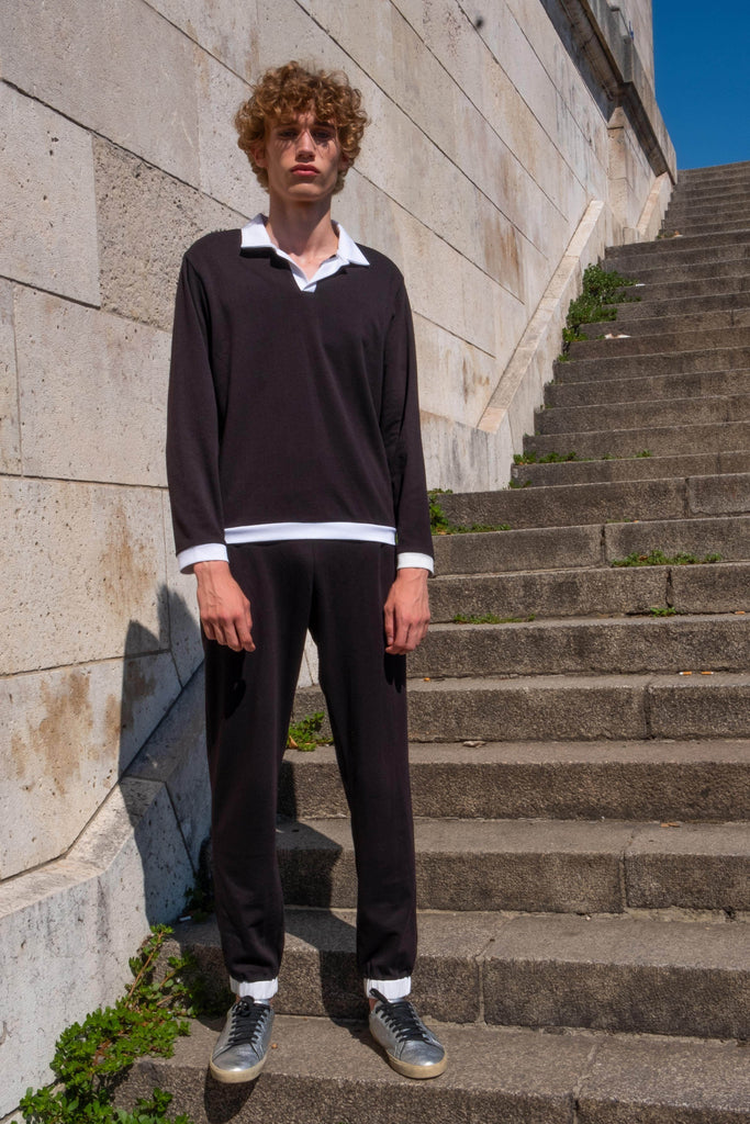 B&W FULL SLEEVE KNIT SET - dash and dot dash and dot