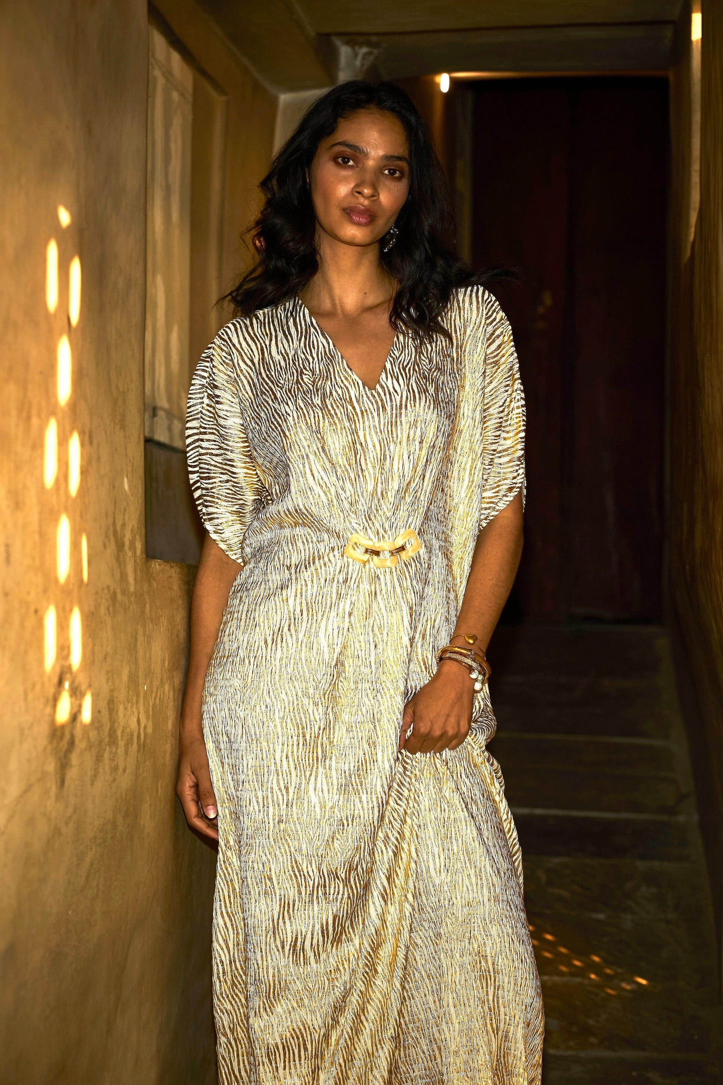 FOIL DRAPED KAFTAN - dash and dot