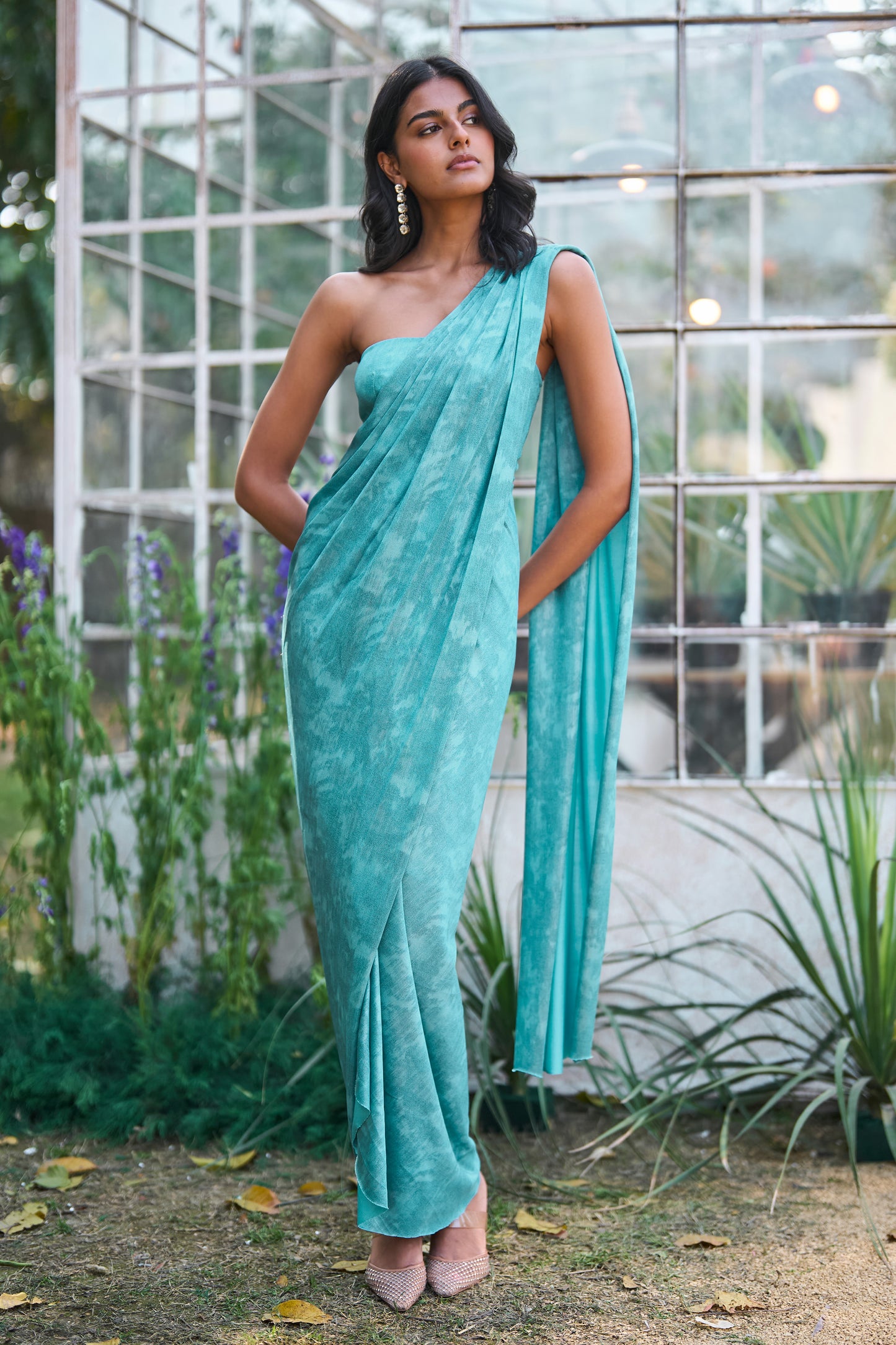 SARI DRAPE GOWN