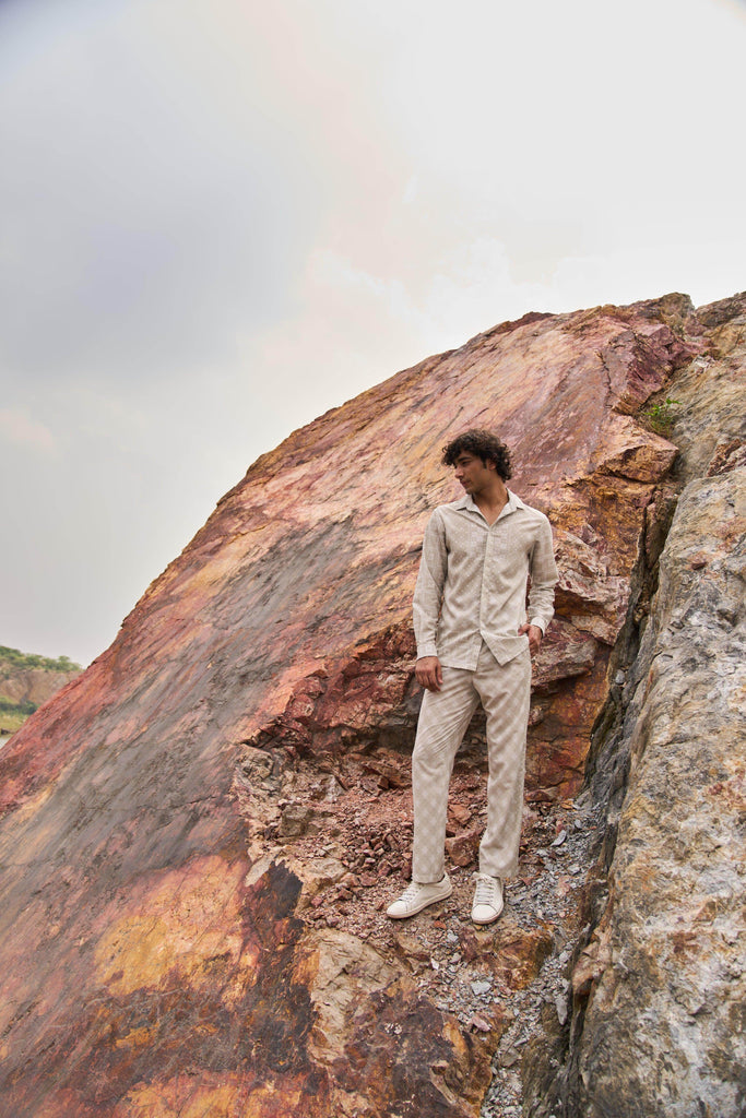 TILE PRINT SET - dash and dot dash and dot