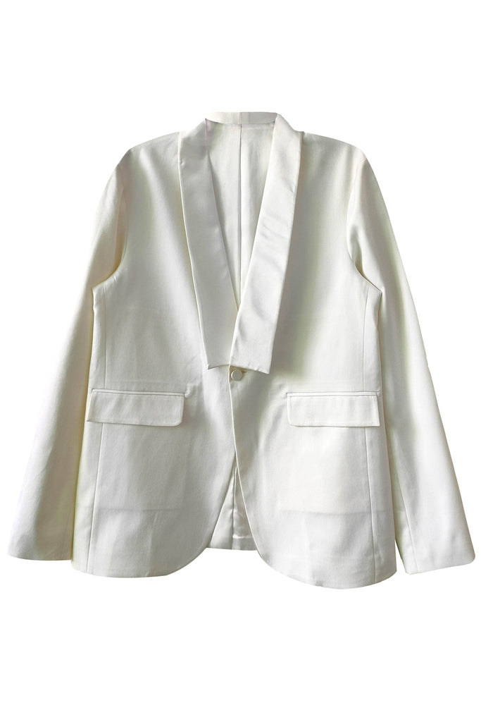 WHITE TUX - dash and dot dash and dot