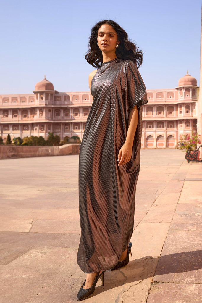 SINGLE SLEEVE KAFTAN DRESS - dash and dot dash and dot