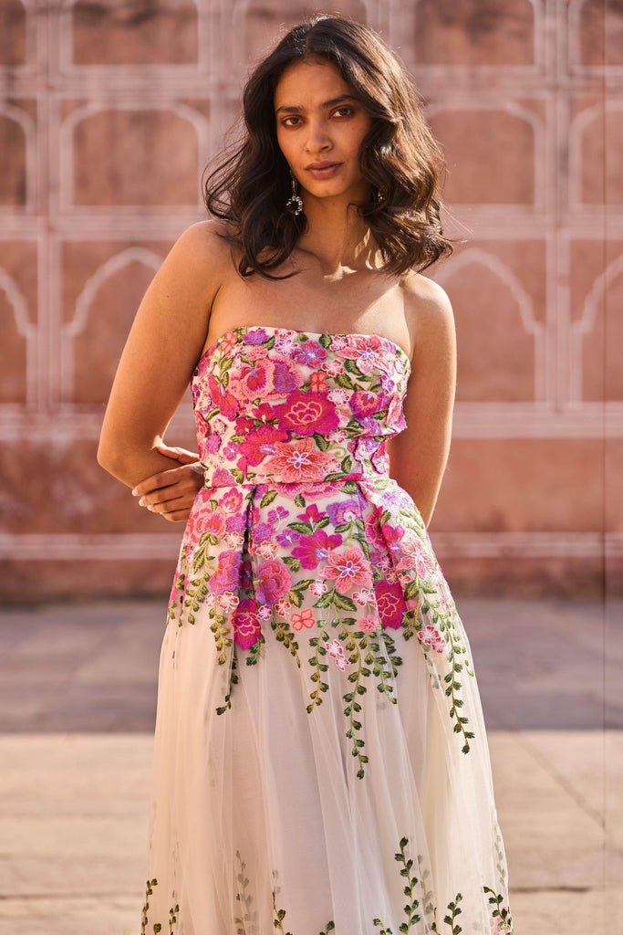 3D FLORAL GOWN - dash and dot dash and dot