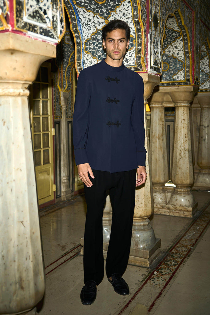 CONTRAST KNOT BUTTON SUIT - dash and dot dash and dot