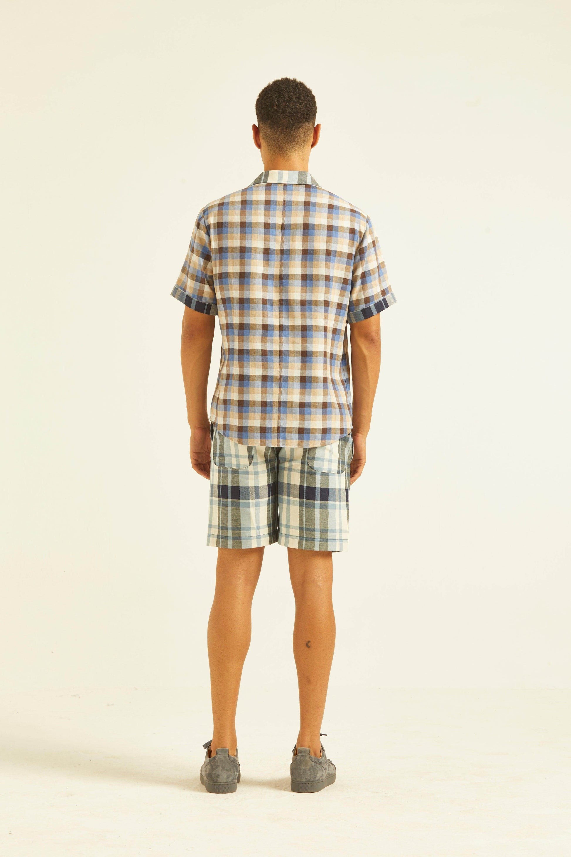 TWO CHECKS SHORTS SET - dash and dot