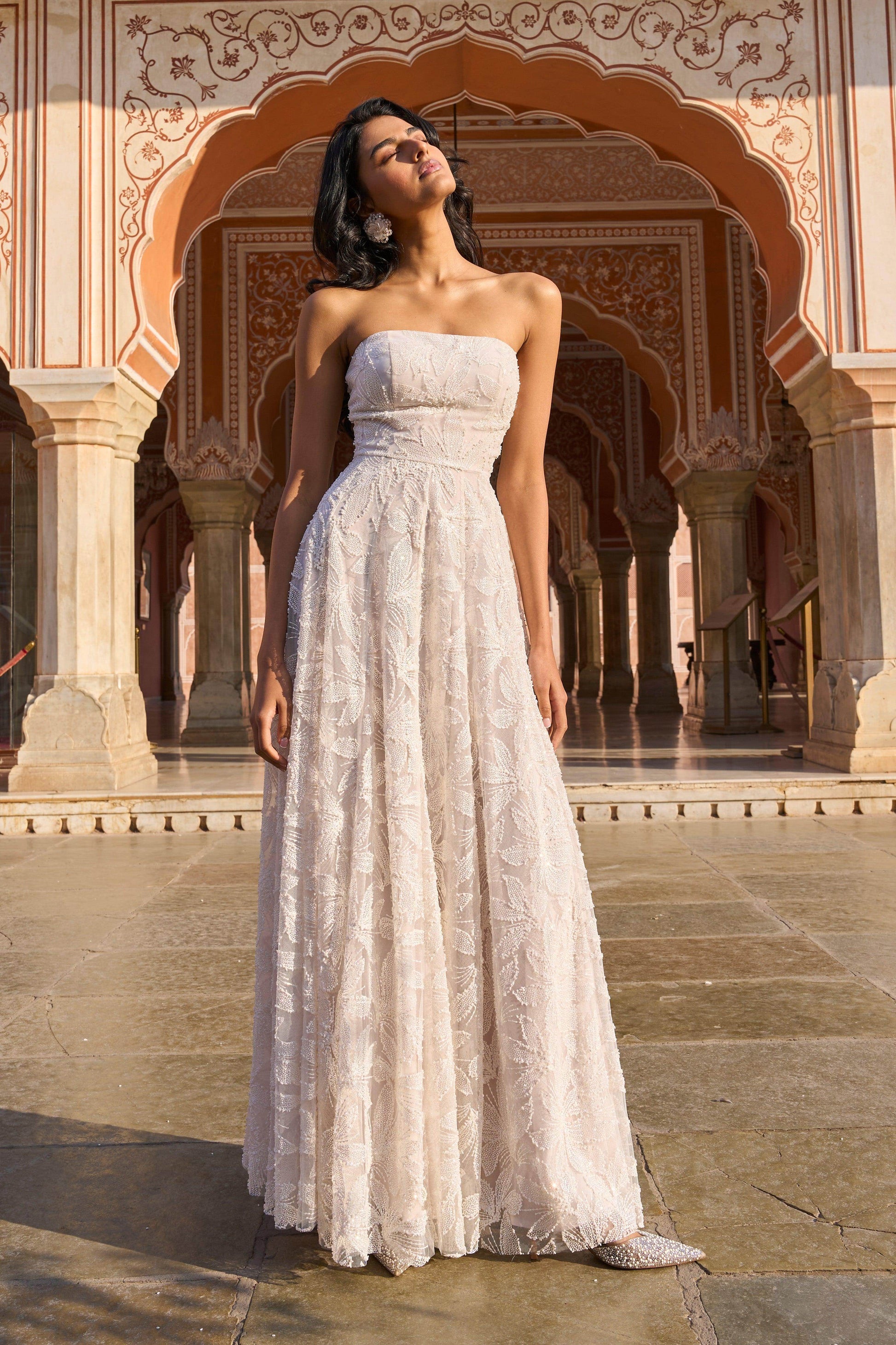 PEARL AND BEAD GOWN - dash and dot