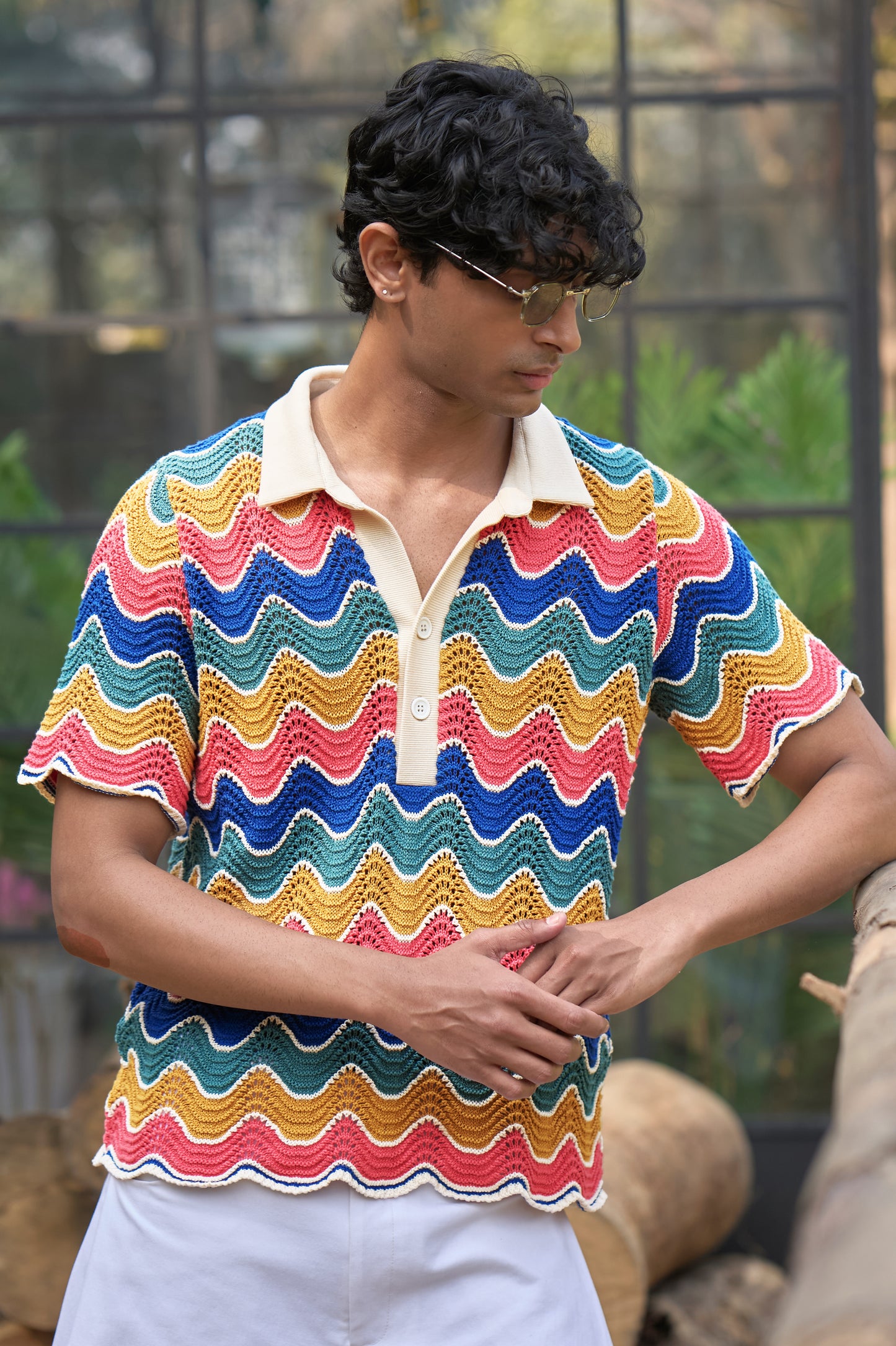 MULTICOLOUR KNIT POLO