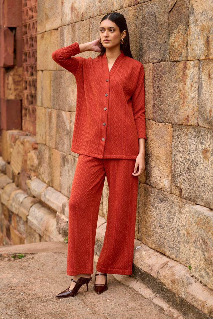 RUST KNIT SET - dash and dot dash and dot