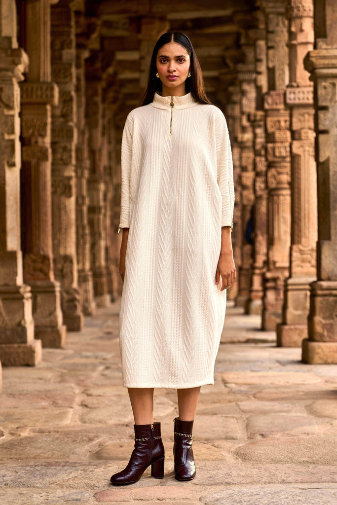 IVORY KNIT MIDI - dash and dot dash and dot