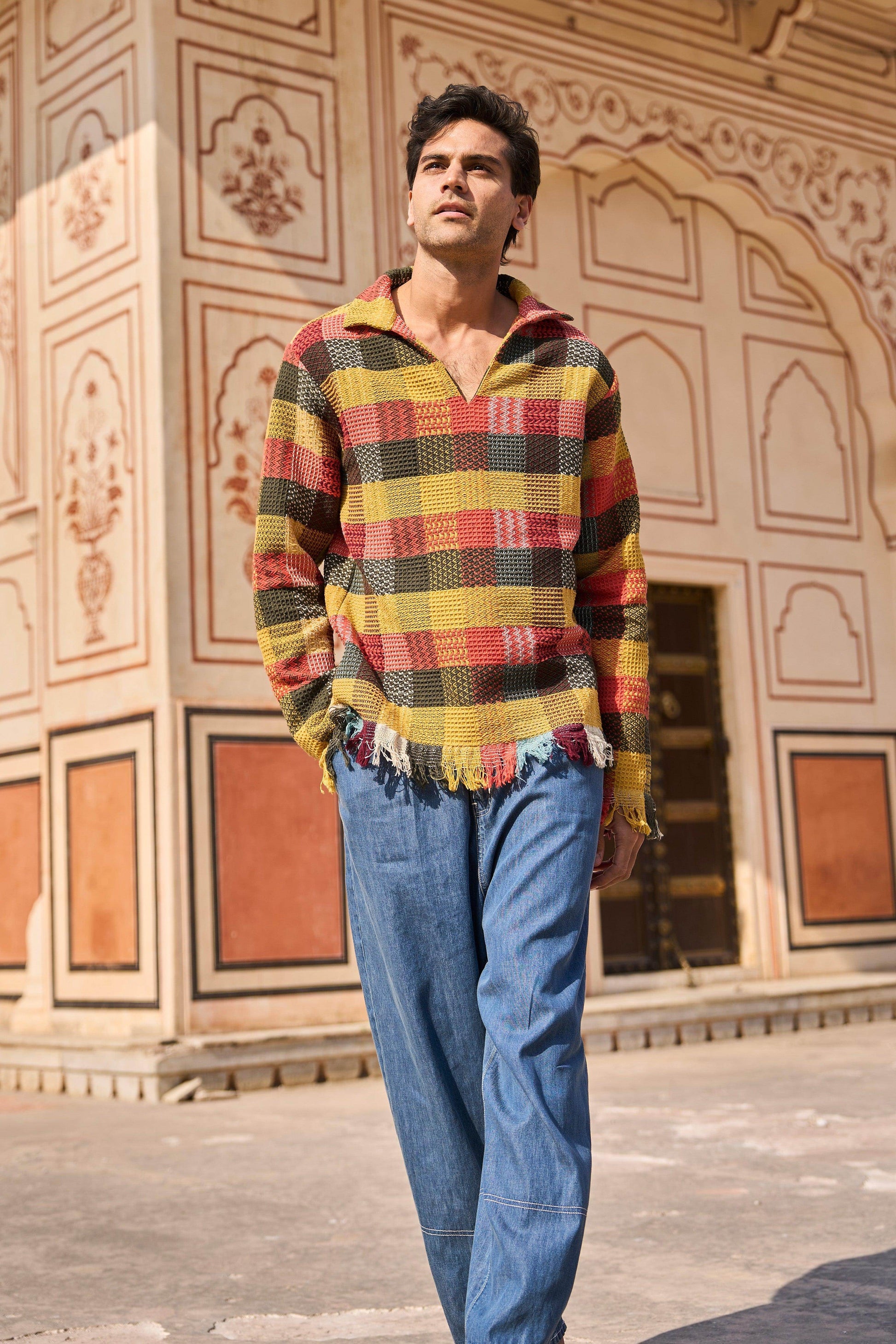 CHECK POPOVER SHIRT - dash and dot