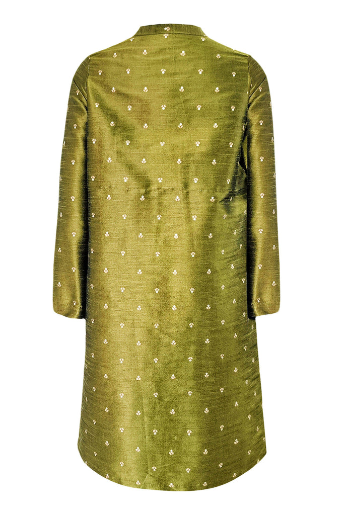 MOTIF LONGLINE BROCADE TOP - dash and dot dash and dot