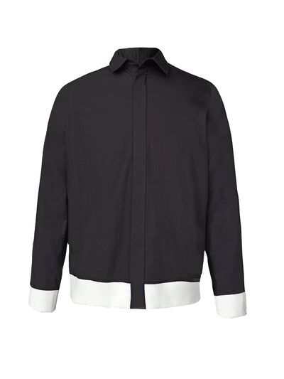 CONTRAST RIB SHIRT - dash and dot