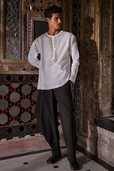 ASYMMETRICAL BLACK PANT