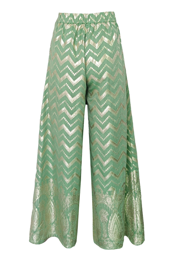 CHANDERI BROCADE PANT - dash and dot dash and dot