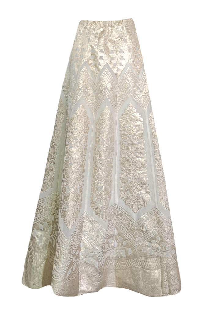 BROCADE CHANDERI MAXI SKIRT - dash and dot dash and dot