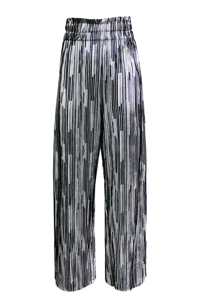FOIL PLEATED PANT - dash and dot dash and dot