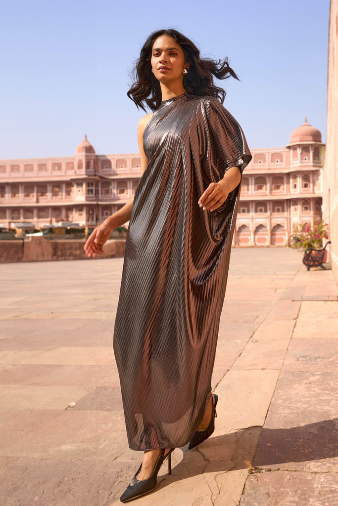 SINGLE SLEEVE KAFTAN DRESS - dash and dot dash and dot