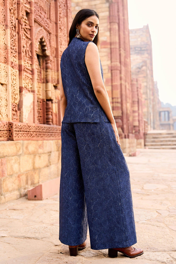 DENIM LACE WAISTCOAT AND PANT SET - dash and dot dash and dot