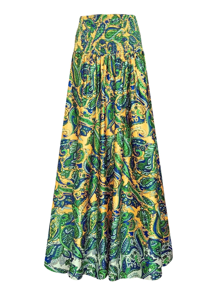 FIT & FLAIR PAISLEY SKIRT - dash and dot dash and dot