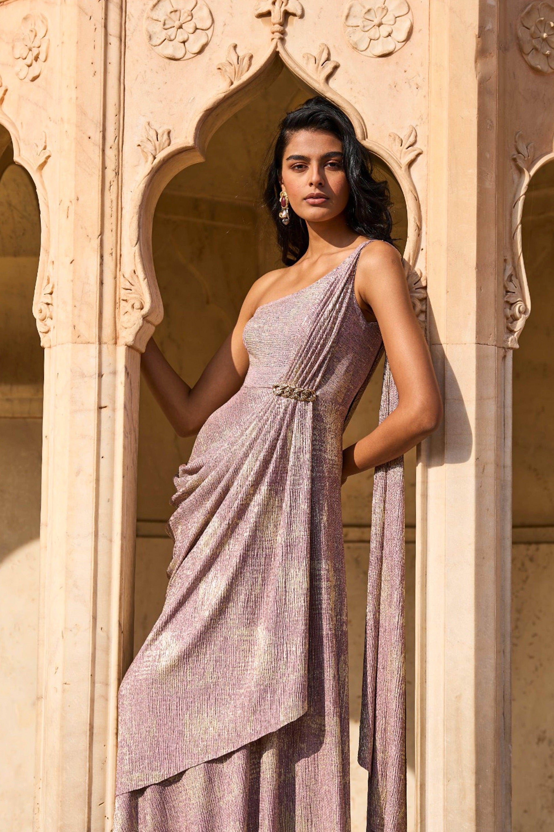 SARI DRAPE GOWN - dash and dot