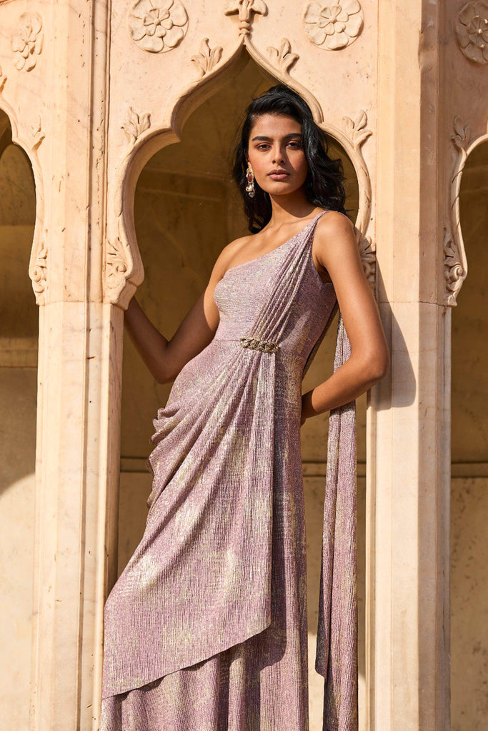 SARI DRAPE GOWN - dash and dot dash and dot