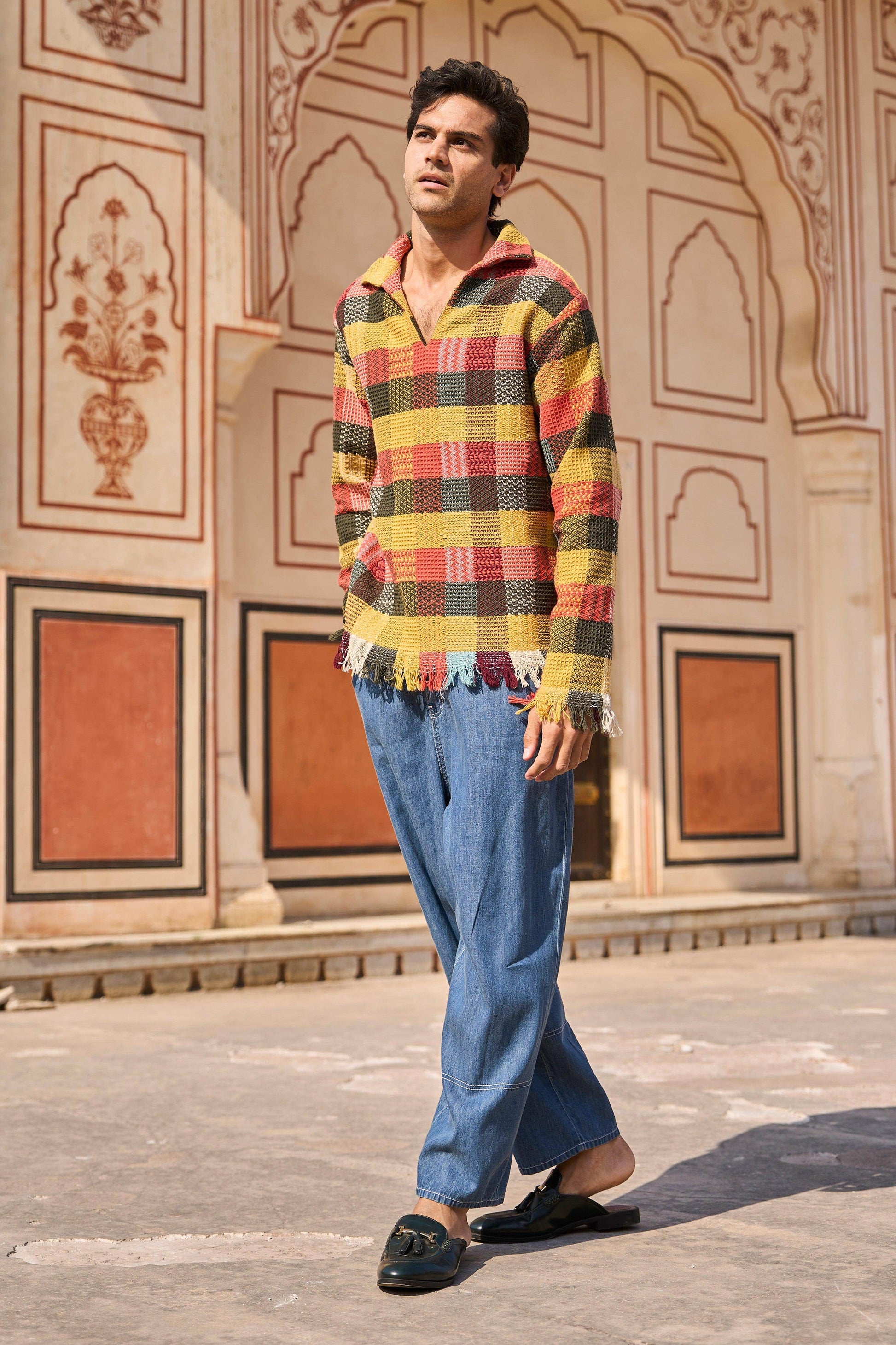 CHECK POPOVER SHIRT - dash and dot