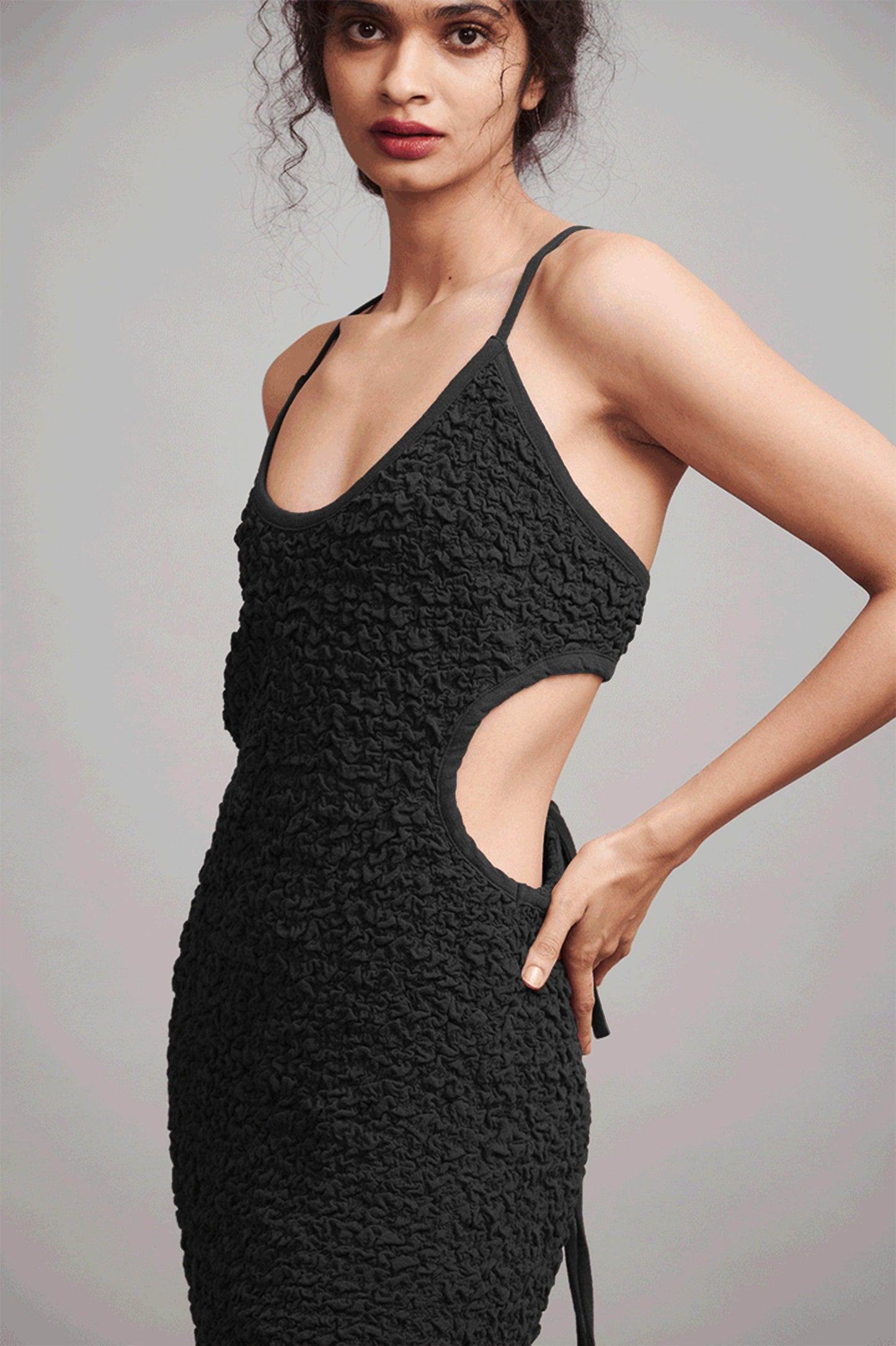 ALLOVER RUCHED MAXI - dash and dot