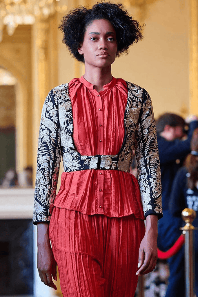 EMBROIDERED CUTOUT JACKET - dash and dot dash and dot