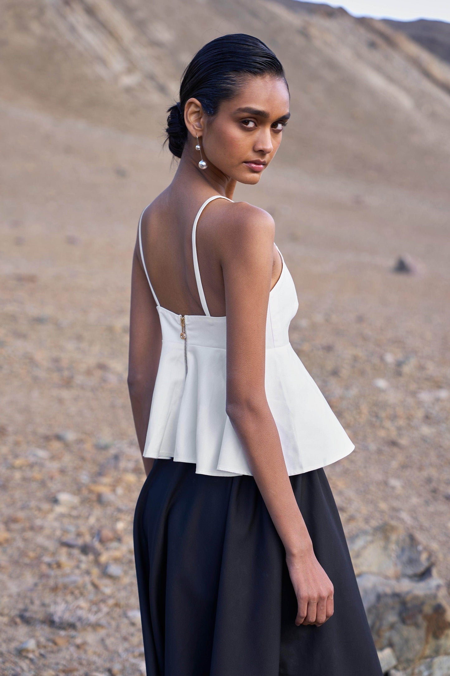 FLARED PEPLUM TOP - dash and dot