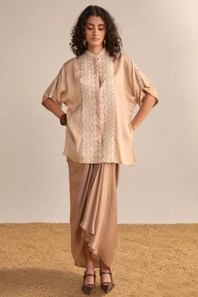 DORI EMBROIDERED BOXY TOP