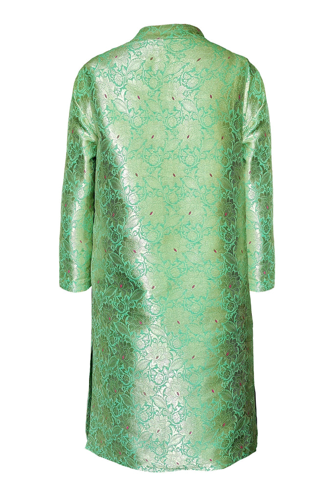 STRUCTURED BROCADE LONGLINE TOP - dash and dot dash and dot