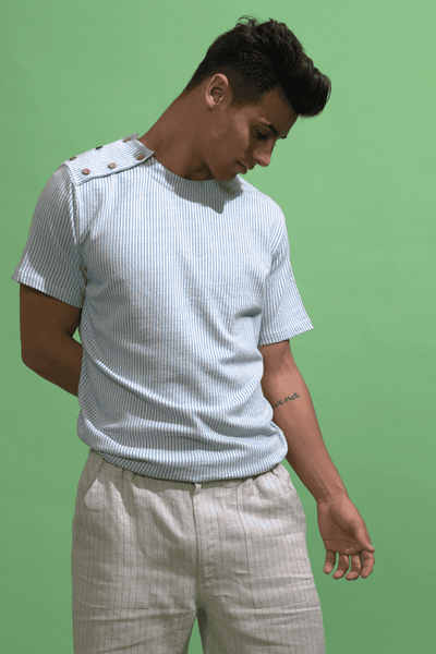 DOUBLE SHOULDER PLACKET POLO - dash and dot