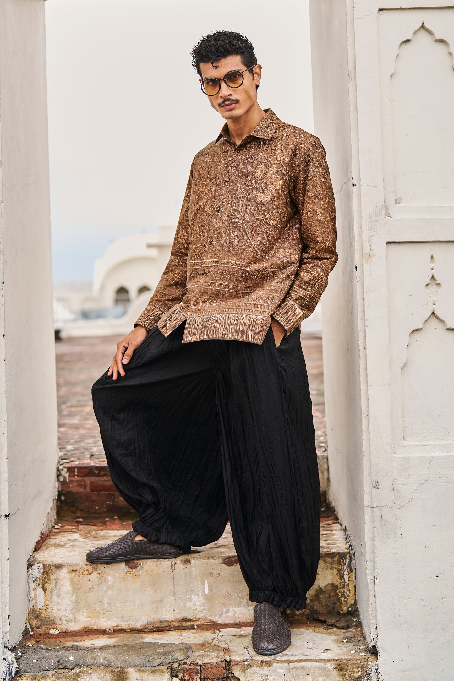 CRUSHED CRINKLED PANT